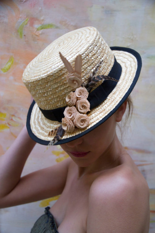 Straw Hat Ornella Gallo Di Fortuna