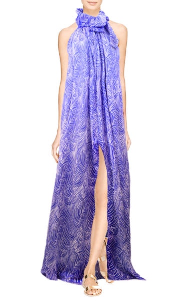 Nile Waves Long Printed Gown