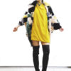 Patchwork shearling and leather coat-Ornella Gallo dI Fortuna