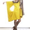 Yellow Velvet dress