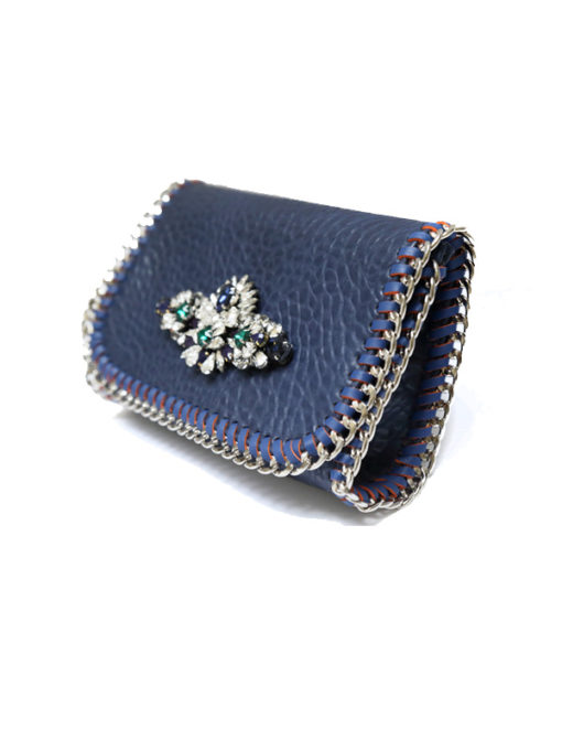 Navy Blue-Bag-Clutch-Ornella Gallo Di Fortuna