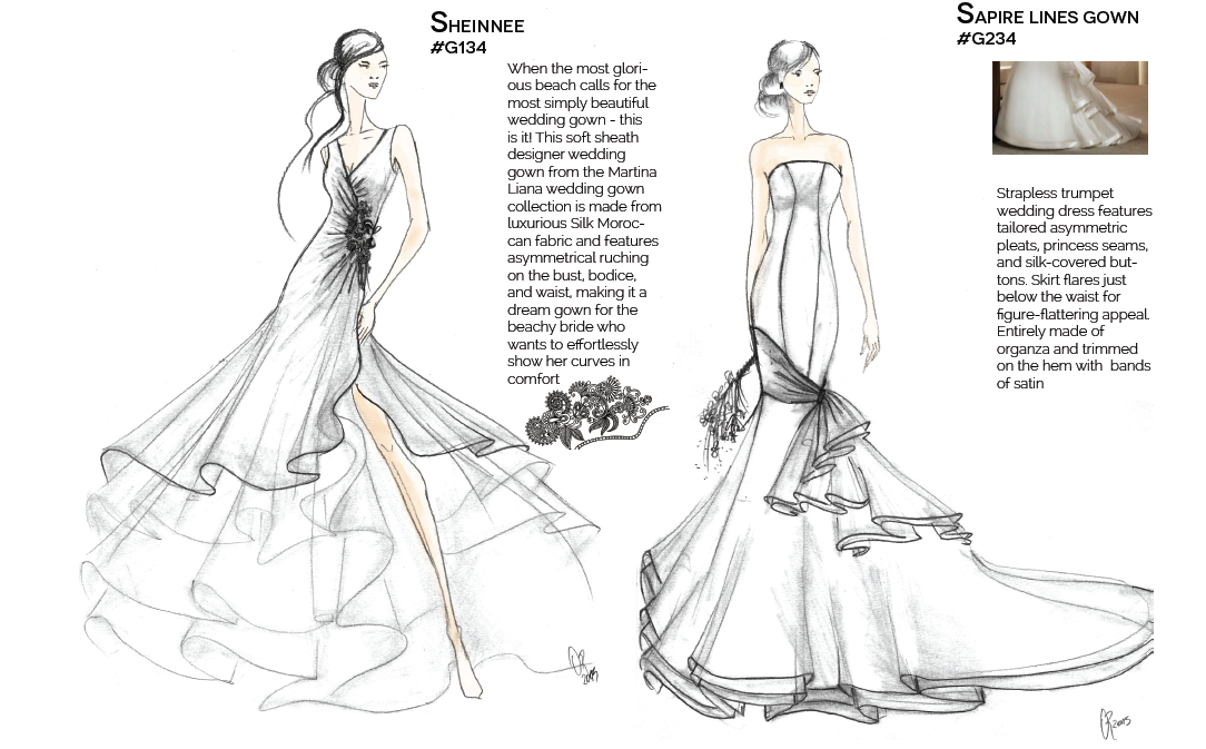 #Bridal #Sketches #Bespoke #Wedding #Dress #Ornellagallodifortuna