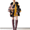 Color-block shearling coat - Ornella Gallo Di Fortuna