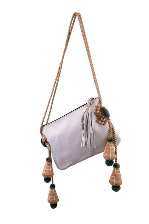 Tassel Shuoulder Bag White