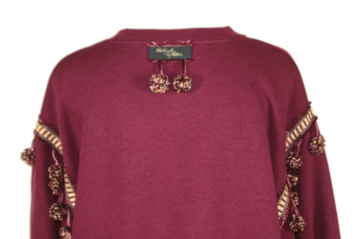 Sweater Dress-Burgundi- Ornella Gallo Di Fortuna-