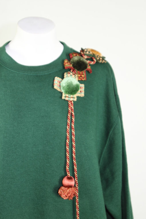 Sweater Dress-Green- Ornella Gallo Di Fortuna
