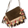 SUEDE SHOULDER BAG WITH FRINGES