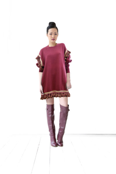 Burgundy Sweater Dress