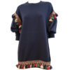 Sweater-Dress–Ornella-Gallo-Di-Fortuna-Blue-red-2