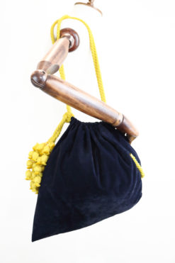Helmetta Bag Blue Velvet