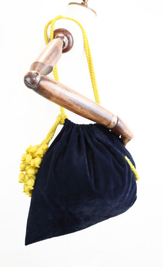 Helmetta Bag Blue Velvet