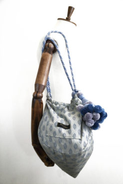 SKY BLUE DENIM HELMETTAS BAG