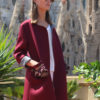 Burgundy-Teck-Cotton-Jacket-Pompons