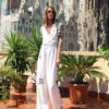 White-crepe-jumpsuit Ornella Gallo Di Fortuna